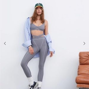 SET - for love and lemons ribbed grey set